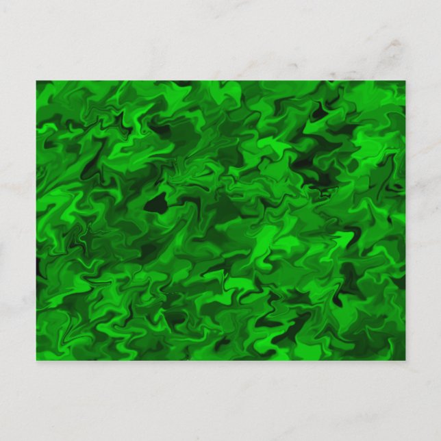 Green Swirl Postcard (Front)