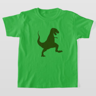  Green T-Rex Dinosaur Kids T-Shirt