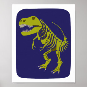 Green T-Rex Print