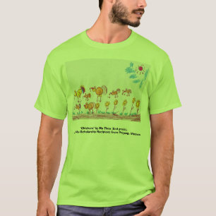 GREEN T-SHIRT "Chickens" (PICTURE IN FRONT)