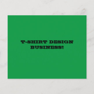 Green T-shirt Design Business Flyer