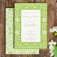 GREEN TALAVERA BRIDAL SHOWER