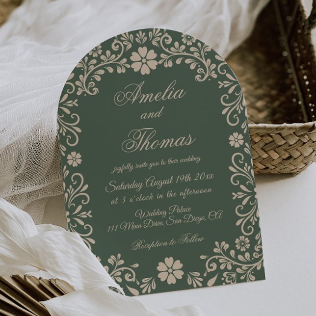 Green Talavera Mexican Wedding Invitation (Creator Uploaded)
