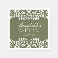 Green Talavera Tile Spanish Fiesta Baptism