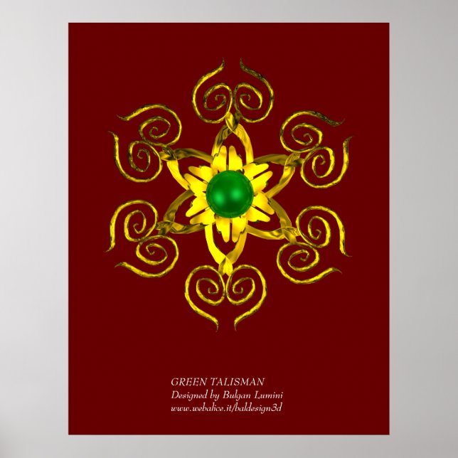 GREEN TALISMAN,red Poster (Front)