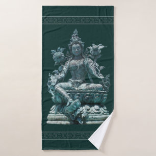 Green Tara Bath Towel