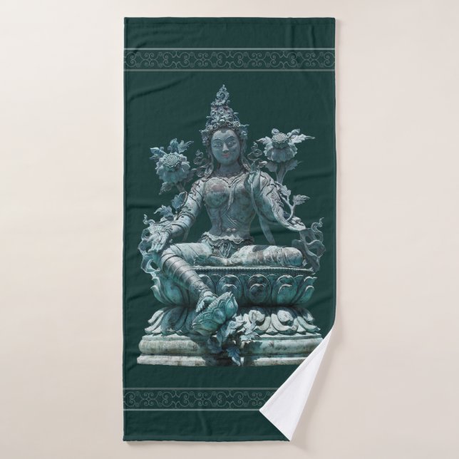 Green Tara Bath Towel (Bath Towel)
