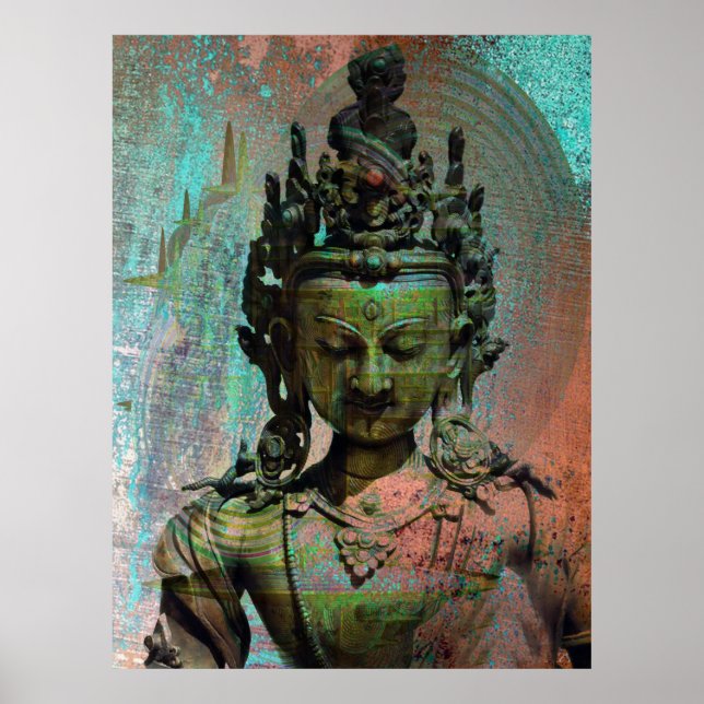 Green Tara Dakini Poster (Front)