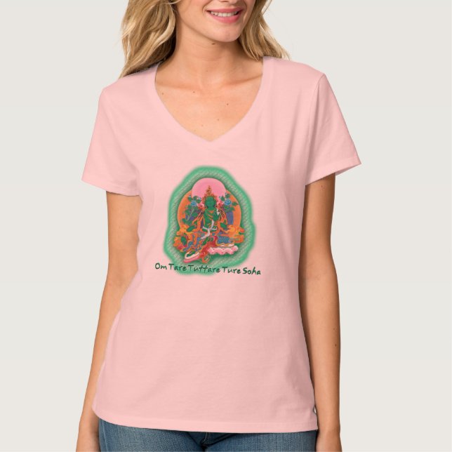 Green Tara Female Tee (Front)