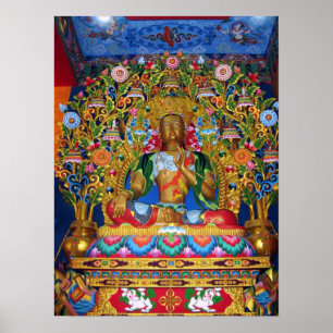 Green Tara Goddess of Compassion Statue Poster