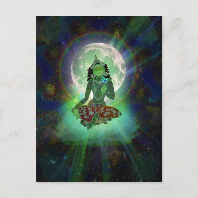 'Green Tara' postcard (Front)