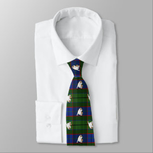 Green Tartan Bulldog Tie