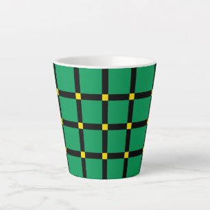 Green Tartan    Latte Mug