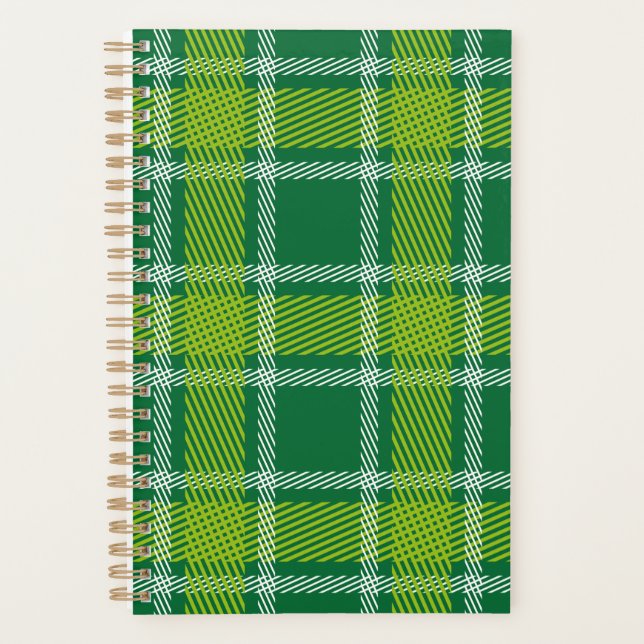 Green Tartan Planner (Front)
