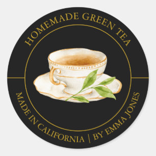 Green Tea Modern label