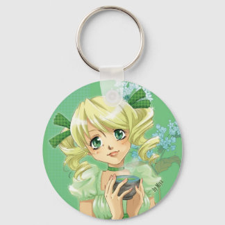 green tea porte clé key ring