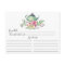 Green Tea Pot Floral Recipe Card