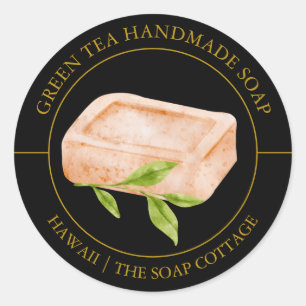 Green Tea Soap label