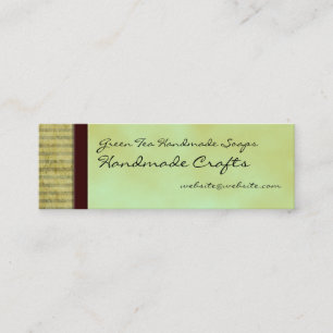 Green Tea Theme Business Card Hangtag