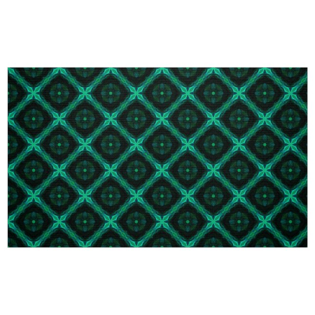 Green Teal Custom cotton fabric by the yard (Fat Quarter)