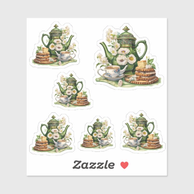 Green teapots (Sheet)