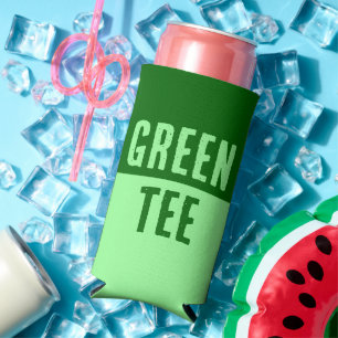 Green Tee. Funny Quote. St. Patrick's Day Golfing Seltzer Can Cooler