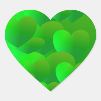Green Tenderness Heart Sticker