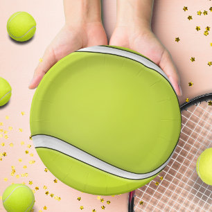 Green Tennis Ball Birthday Party Plates