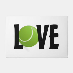 Green Tennis Ball LOVE Doormat