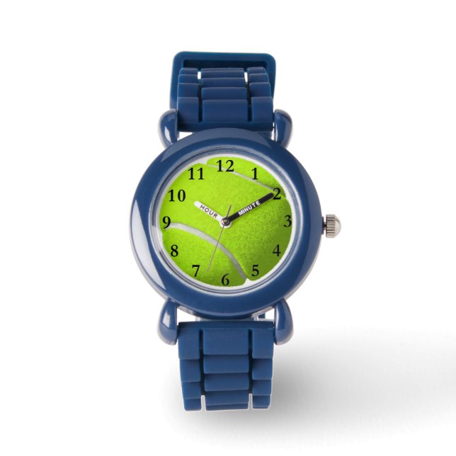 Green Tennis Ball Sports Kids Watch (Front)