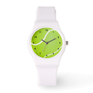 Green Tennis Ball Sporty Watch