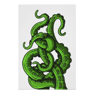 Green tentacles poster