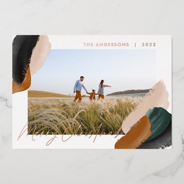 Green terracotta modern minimal watercolor photo (Front)