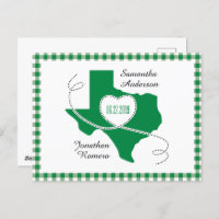 Green Texas Curling Ribbon Save the Date
