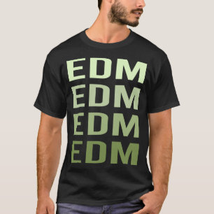Green Text EDM T-Shirt