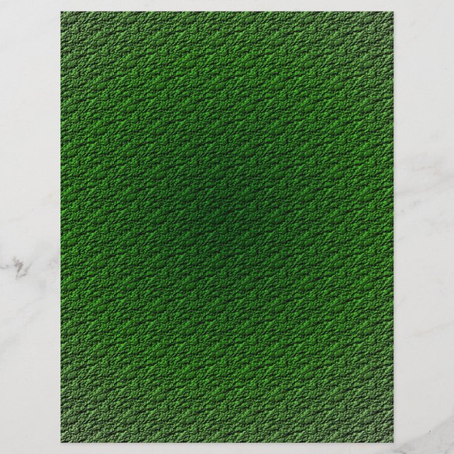 Green Texture Design Scrapbook Paper (Front)