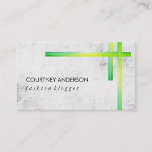 Green Texture Expressive Bars / Texture Business Card