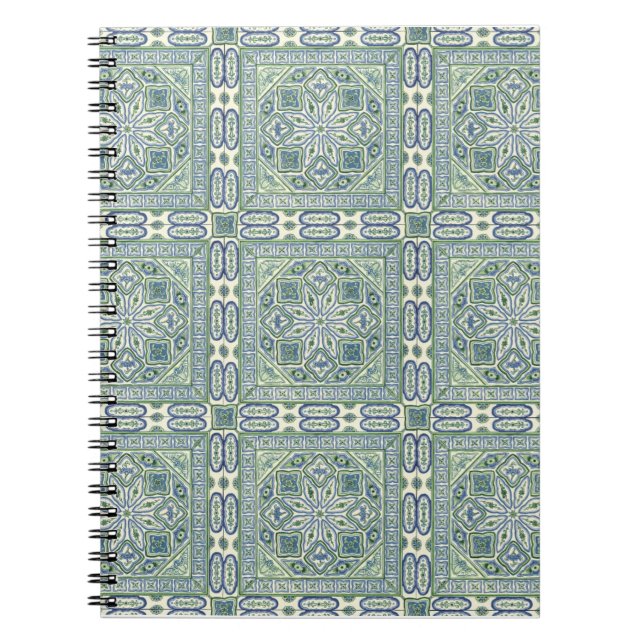 Green Texture Spiral Notebook (Front)