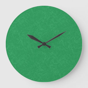 Green textured surface with  swirling pattern large clock