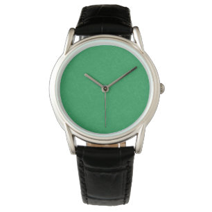 Green textured surface with swirling pattern watch