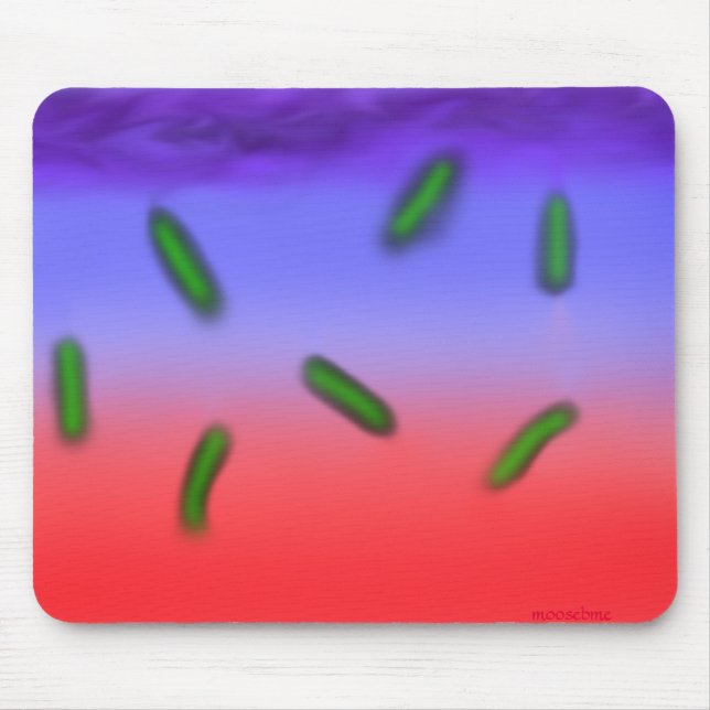 Green thermo bacteria mouse pad (Front)