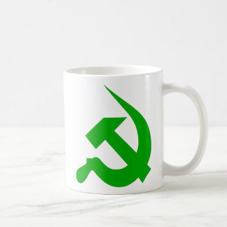 Green Thick Neo-Hammer & Sickle Mug