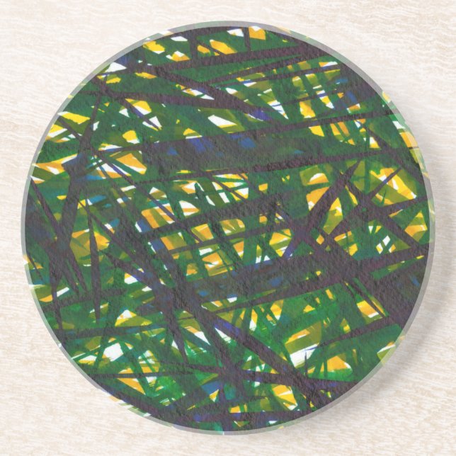 Green Thicket II Coaster (Front)