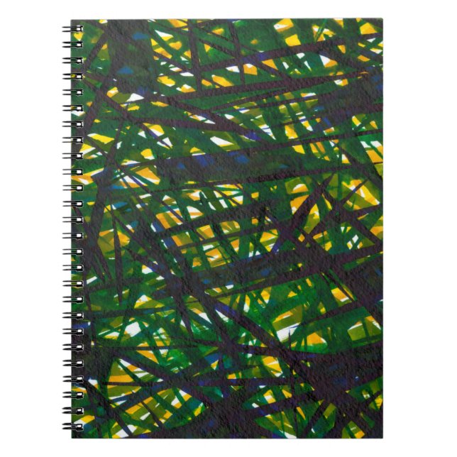 Green Thicket II Spiral Notebook (Front)