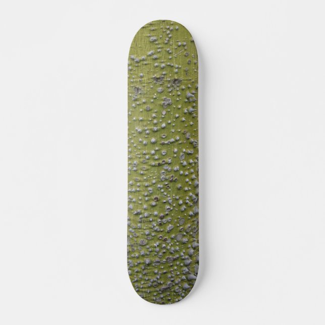 Green Thorned Tree Trunk Skateboard (Front)