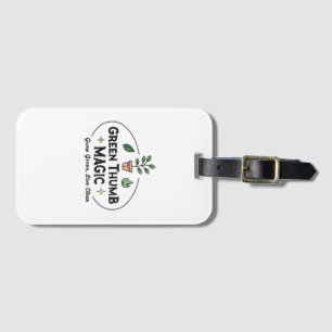 Green Thumb Magic   Urban Gardening T-Shirt Luggage Tag