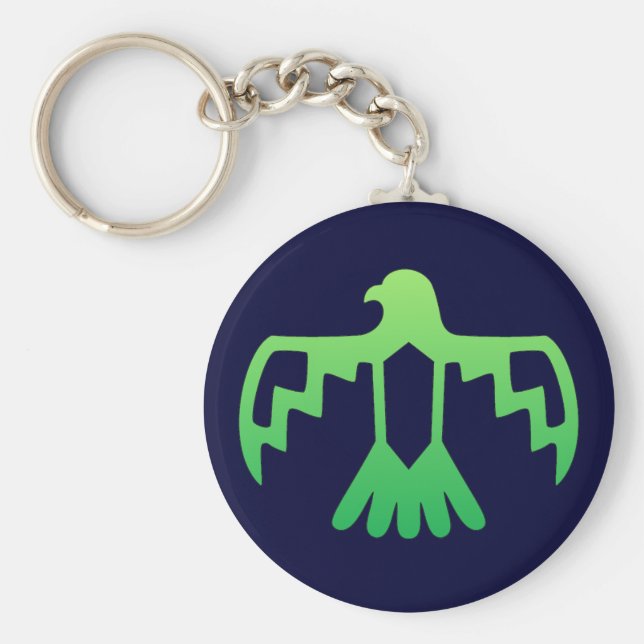 Green Thunderbird Keychain (Front)