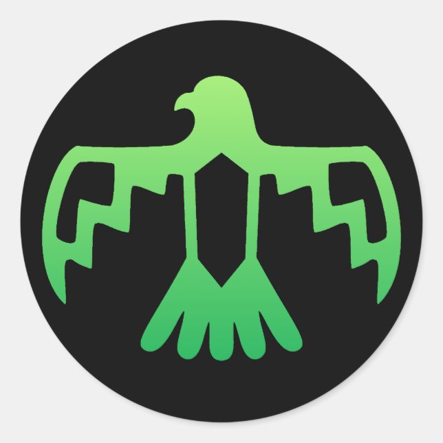 Green Thunderbird Sticker (Front)