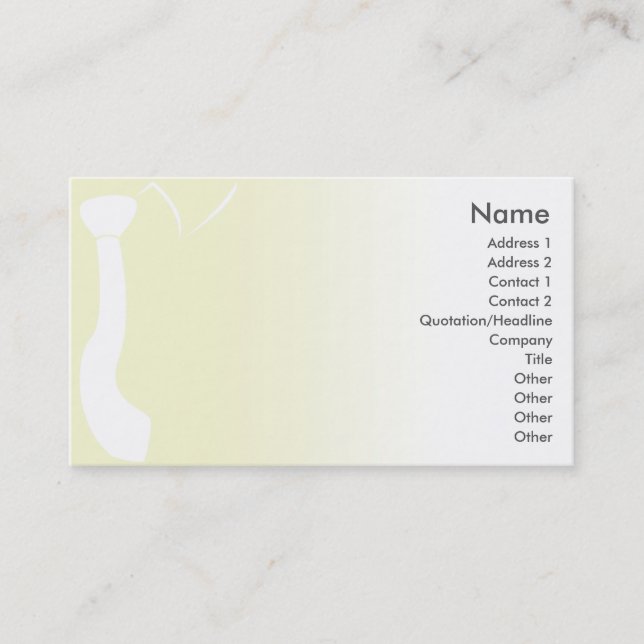 Green Tie - Business Card (Front)