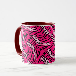 Green Tiger Animal Skin Pattern Design  Mug